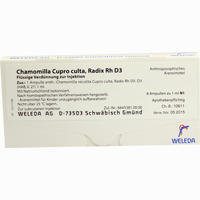 Chamomilla Cu Cul Ra Rh D3 Ampullen 8 x 1 ml