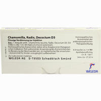 Chamomilla Rad D3 Ampullen 8 x 1 ml 