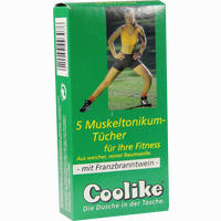 Coolike Muskeltonikum für Ihre Fitness mit Franzbranntwein Tücher 5 Stück
