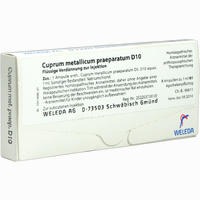 Cuprum Met Praep D10 Ampullen 8 x 1 ml