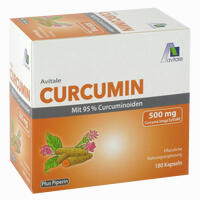 Curcumin 500 Mg 95% Curcuminoide+piperin Kapseln 180 Stück - ab 18,20 €