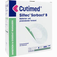 Cutimed Siltec Sorbact Pu- Verb.7x10cm Oval Kompressen 12 Stück