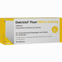 Dekristol Fluor 500 I. E. /0. 25mg 90 Stück