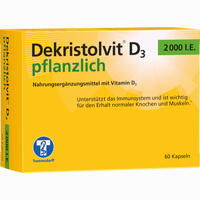 Dekristolvit D3 2000 I. E. Pflanzlich 60 Stück - ab 5,78 €