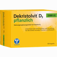 Dekristolvit D3 2000 I. E. Pflanzlich 120 Stück