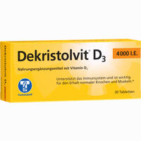 Dekristolvit D3 4000 I.e. Tabletten 30 Stück - ab 5,27 €