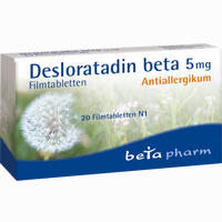 Desloratadin Beta 5 Mg Filmtabletten 20 Stück