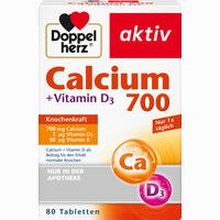 Doppelherz Calcium 700+vitamin D3 Tabletten 30 Stück - ab 3,16 €
