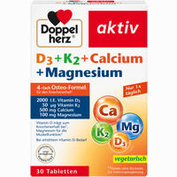 Doppelherz D3 + K2 + Calcium + Magnesium 30 Stück