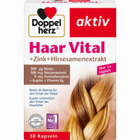 Doppelherz Haar Vital + Zink + Hirseextrakt Kapseln 60 Stück - ab 3,13 €