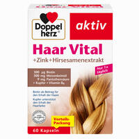 Doppelherz Haar Vital + Zink + Hirseextrakt Kapseln 60 Stück - ab 3,13 €