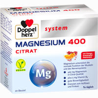 Doppelherz System Magnesium Citrat 400 Granulat  40 Stück - ab 5,26 €