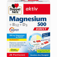 Doppelherz Magnesium 500 + B12 + D3 Depot Direct 20 Stück