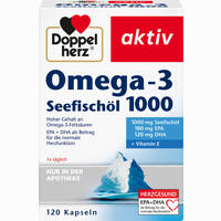 Doppelherz Omega- 3 Seefischöl 1000 Kapseln 120 Stück - ab 7,40 €