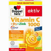 Doppelherz Vitamin C 1000 + D3 + Zink Depot 60 Stück - ab 7,21 €