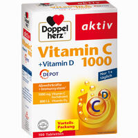 Doppelherz Vitamin C 1000 + Vitamin D Depot Tabletten 100 Stück