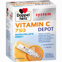 Doppelherz Vitamin C 750 Depot System Pellets 30 Stück 