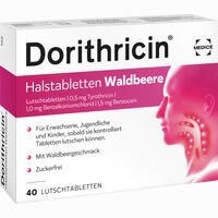 Dorithricin Halstabletten Waldbeere Lutschtabletten 40 Stück - ab 4,95 €
