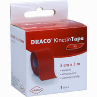 Draco Kinesiotape 5mx5cm Rot Verband 1 Stück