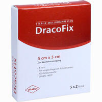Dracofix Sterile Mullkompressen 5cmx5cm 8fach  5 Stück