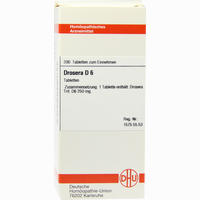 Drosera D6 Tabletten 80 Stück - ab 5,91 €