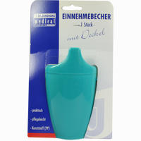 Einnehmebecher 2griffe+ Deckel 4mm Grün 1 Stück