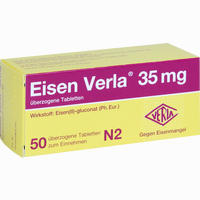 Eisen Verla 35mg Tabletten 20 Stück - ab 2,23 €