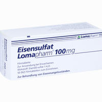 Eisensulfat Lomapharm 100mg Filmtabletten 20 Stück - ab 3,02 €