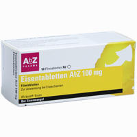 Eisentabletten Abz 100 Mg Filmtabletten  50 Stück - ab 6,89 €