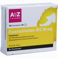 Eisentabletten Abz 50 Mg Filmtabletten  50 Stück - ab 2,92 €