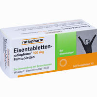 Eisentabletten- Ratiopharm 100mg Filmtabletten  100 Stück - ab 6,65 €