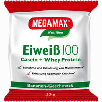 Eiweiss 100 Banane Megamax Pulver 30 g - ab 1,12 €
