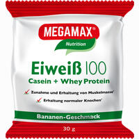 Eiweiss 100 Banane Megamax Pulver 30 g - ab 1,34 €