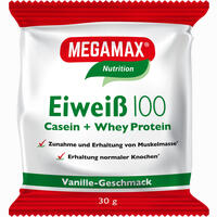 Eiweiss 100 Vanille Megamax Pulver 30 g - ab 1,37 €