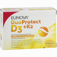 Eunova Duoprotect D3+k2 1.000 I.e./80µg Kapseln  30 Stück - ab 5,83 €
