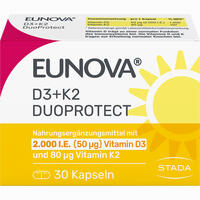 Eunova Duoprotect D3+k2 2000ie/80ug Kapseln 30 Stück - ab 6,99 €