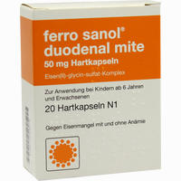 Ferro Sanol Duodenal Mite 50mg Kapseln 20 Stück - ab 2,19 €