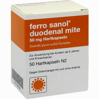 Ferro Sanol Duodenal Mite 50mg Kapseln 20 Stück - ab 2,26 €