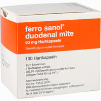 Ferro Sanol Duodenal Mite 50mg Kapseln 20 Stück - ab 2,19 €