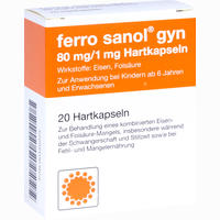 Ferro Sanol Gyn Kapseln 20 Stück - ab 3,23 €