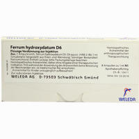 Ferrum Hydroxydat D6 Ampullen 8 x 1 ml