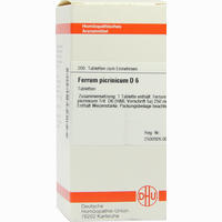 Ferrum Picrinic D6 Tabletten 80 Stück - ab 6,80 €