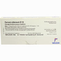 Ferrum Sidereum D10 Ampullen 8 x 1 ml
