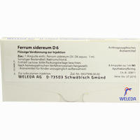Ferrum Sidereum D6 Ampullen 8 x 1 ml
