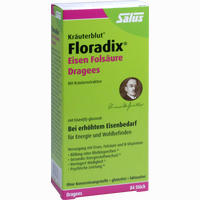 Floradix Eisen Folsäure Dragees 84 Stück