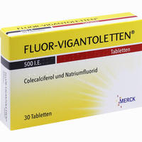 Fluor- Vigantoletten 500 Tabletten 30 Stück 