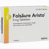Folsäure Aristo 5 Mg Tabletten 50 Stück - ab 2,34 €