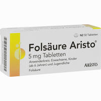 Folsäure Aristo 5 Mg Tabletten 50 Stück - ab 2,34 €