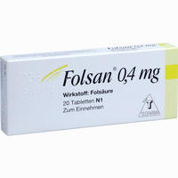 Folsan 0.4 Mg Tabletten 20 Stück - ab 3,04 €