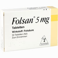 Folsan 5mg Tabletten 50 Stück - ab 1,88 €